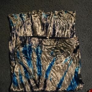 Free People Tie-Dye Velvet Skirt